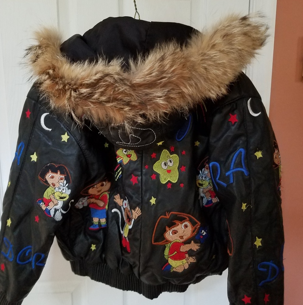 Genuine Fur Lined Hooded Dora Jacket